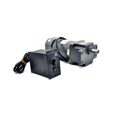 Moteur micro de vitesse monophasé à C.A. 60W de moteur avec le contrôleur de vitesse et la boîte de vitesse à angle droit